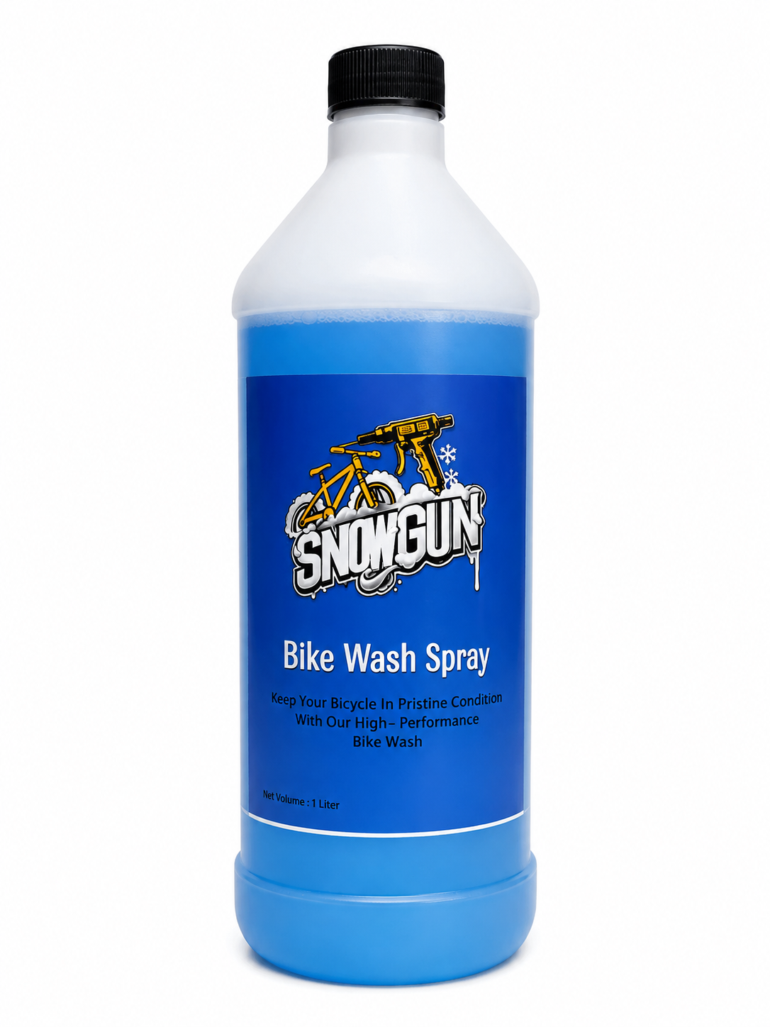Snow gun مصمم لتنظيف الدراجة